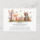 Woodland Animals Boek voor Baby Informatiekaartje (Voorkant)