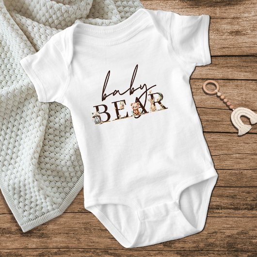 Woodland Animals Boho Baby Beer Romper