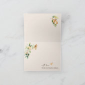 Woodland Animals Boho Baby shower bedankkaart (Binnen)