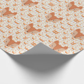 Woodland Animals Boho Design Fox Cadeaupapier (Hoek)