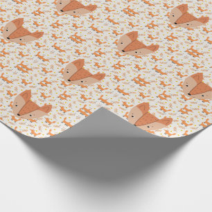 Woodland Animals Boho Design Fox Cadeaupapier