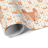 Woodland Animals Boho Design Fox Cadeaupapier (Rol Hoek)