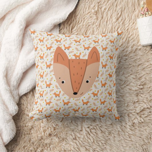 Woodland Animals Boho Design Fox Kussen (Deken)