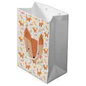 Woodland Animals Boho Design Fox Medium Cadeauzakje (Voorkant Gekanteld)