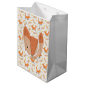 Woodland Animals Boho Design Fox Medium Cadeauzakje (Achterkant Gekanteld)