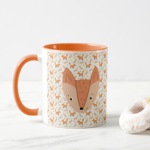 Woodland Animals Boho Design Fox Mok