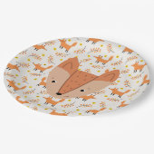 Woodland Animals Boho Design Fox Papieren Bordje (Gekanteld)