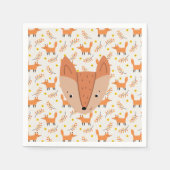 Woodland Animals Boho Design Fox Servet (Voorkant)