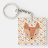 Woodland Animals Boho Design Sleutelhanger (voorkant)
