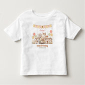 Woodland Animals Boho Naam Meisje 2e Verjaardag Kinder Shirts (Voorkant)