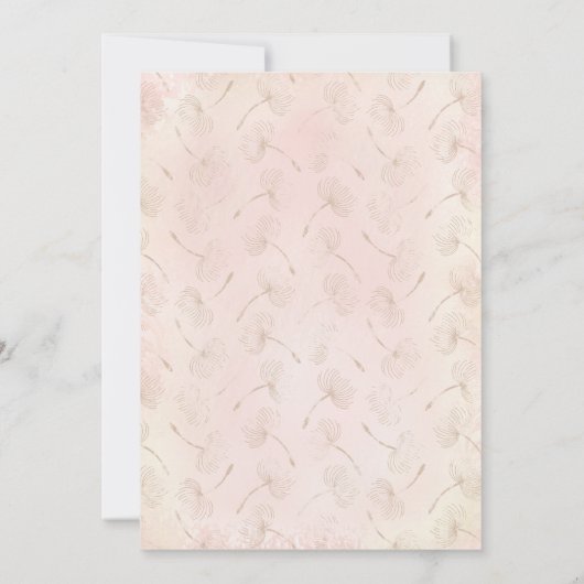 Woodland Animals Boho Pastel Meisje 1e Verjaardag Kaart (Achterkant)