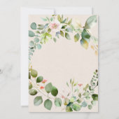 Woodland Animals Boho per post Baby shower Kaart (Achterkant)