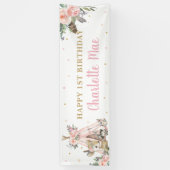 Woodland Animals Boho Tribal Welkomstverbod Spandoek (Verticaal)