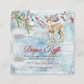 Woodland Animals Boy Baby shower Diaper Informatiekaartje (Voorkant)