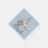 Woodland Animals Boy Baby shower Servet (Hoek)