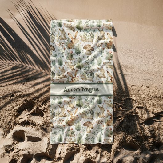 Woodland Animals Boy Kleuren Strandlaken