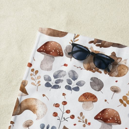 Woodland Animals Boy Kleuren Strandlaken (In situ)