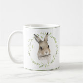 Woodland Animals Bunny Greenery Waterverf Cute Koffiemok (Links)