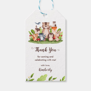 Woodland Animals Cadeau Labels - Baby shower Cadeaulabel