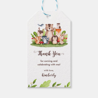Woodland Animals Cadeau Labels - Baby shower Cadeaulabel