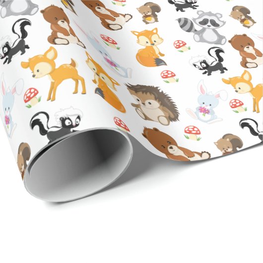 Woodland Animals Cadeaupapier (Rol Hoek)