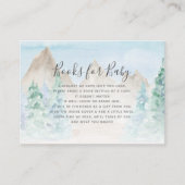 Woodland Animals Camping Books Boy Baby Enclosure Visitekaartje (Voorkant)