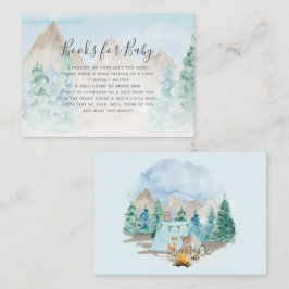 Woodland Animals Camping Books Boy Baby Enclosure Visitekaartje