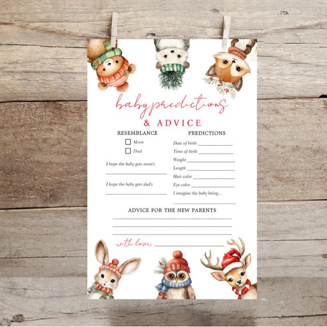 Woodland Animals Christmas baby Voorspellingen Adv (Creator heeft geüpload)