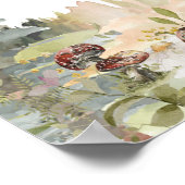 Woodland Animals Clothesline Baby shower Welkom Poster (Hoek)