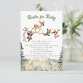 Woodland Animals Clothesline Forest boeken voor ba Kaart (Staand voorkant)