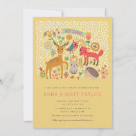 Woodland Animals Couples' Shower Kaart