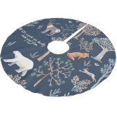 Woodland Animals Custom Tree Rok Kerstboom Rok (Gekanteld)