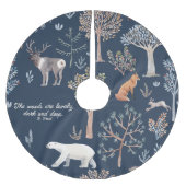 Woodland Animals Custom Tree Rok Kerstboom Rok (Voorkant)