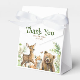 Woodland Animals Cute Baby shower Hartelijk dank Bedankdoosjes