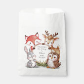 Woodland Animals Cute Baby shower Hartelijk dank Bedankzakje (Voorkant)