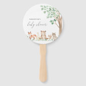 Woodland Animals Cute Gender Neutral Baby shower Handwaaier (Voorkant)