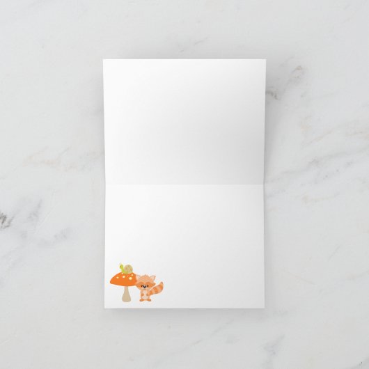 Woodland Animals Dank je wel kaarten (Binnen)