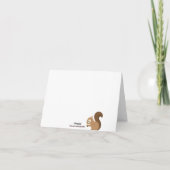 Woodland Animals Dank je wel kaarten (Achterkant)