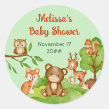 Woodland Animals Dank u Baby shower