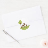 Woodland Animals Dank u Baby shower Sticker (Envelop)