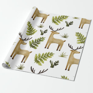 Woodland Animals Deer Cadeaupapier