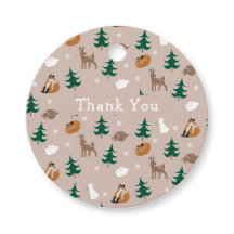 Woodland Animals Deer Fox Bunny bedankt