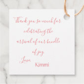 Woodland Animals Deer Waterverf Hartelijk dank Bedankjes Labels (Achterkant)