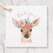 Woodland Animals Deer Waterverf Hartelijk dank Bedankjes Labels (Voorkant)