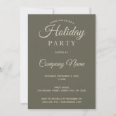 Woodland Animals Diamond Corporate Holiday Party Kaart (Achterkant)