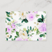 Woodland Animals Diaper Raffle Card Informatiekaartje (Achterkant)