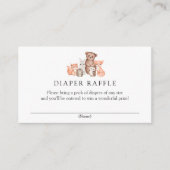 Woodland Animals Diaper Raffle Enclosure Kaart (Voorkant)