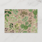 Woodland Animals Diaper Raffle Greenery Forest Informatiekaartje (Achterkant)