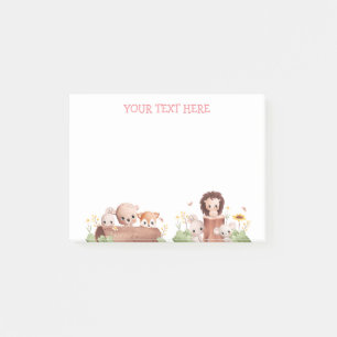 Woodland Animals Eetbare Post Het merkt Happy Face Post-it® Notes