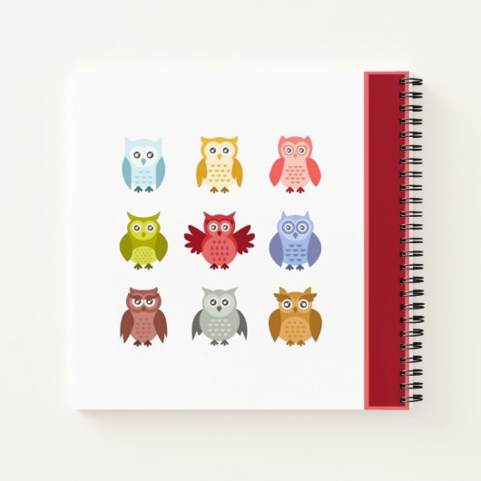 Woodland Animals Eigenaar Jouw naam Spiral Notitieboek (Achterkant)